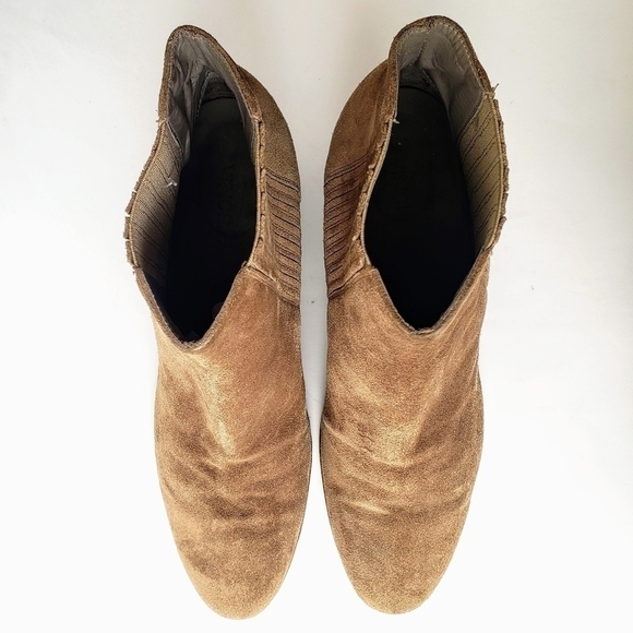 Vince Haider Taupe Suede Chelsea Ankle Boots in Flint Size 10 - Picture 8 of 12